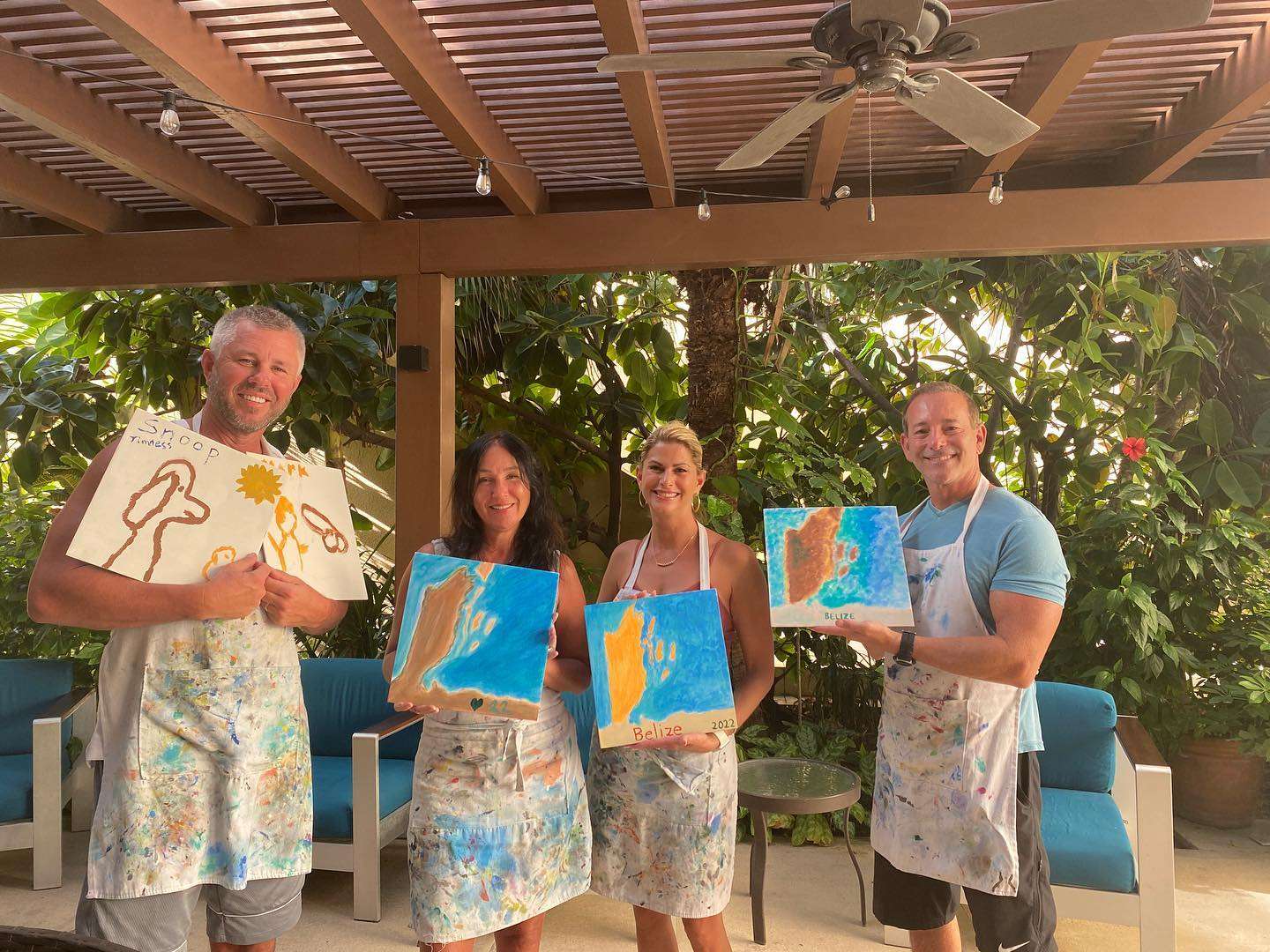 Painting with Melody Paint N Splash Sapphire Beach Resort Experiences